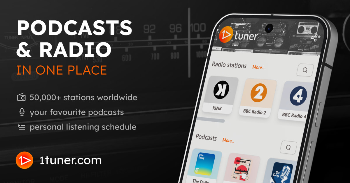 1tuner | Listen to radio, podcasts and create playlists.